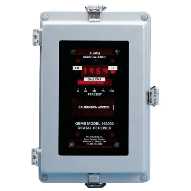 Gems Visual Level Indicator Receiver, 163000 Series